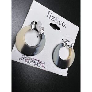 Liz & Co Tortoise Hoop Earrings